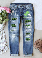 Women's Pants Low Waist Solid Slim Plaid Pants