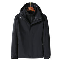 Women's and men's three in one set, detachable, wind proof, waterproof, warm and breathable outdoor mountaineering suit