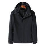 Women's and men's three in one set, detachable, wind proof, waterproof, warm and breathable outdoor mountaineering suit