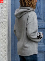 Women's Dog Paw Print Hoodie