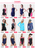 Women's one-piece swimsuit with shirring & cap