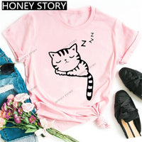 Cat and Dog Paw Print T-shirt short sleeve