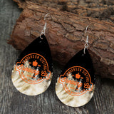 Outside Beer Festival Printed Leather Earrings Creative Festival Earrings Spot earwear