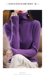 Women's  ready-to-wear pile collar sweater loose knit bottoming shirt turtle neck cashmere sweater top T-shirt