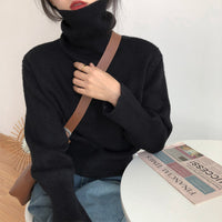 Pile up turtleneck  women's sweater top