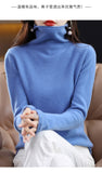 Women's  ready-to-wear pile collar sweater loose knit bottoming shirt turtle neck cashmere sweater top T-shirt