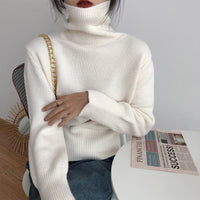 Pile up turtleneck  women's sweater top