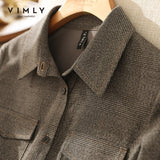 VIMLY New Autumn Dresses For Women Fashion High Waist Long Dress Sashes Button-up Shirt Dress Elegant Female Vestidos F8780