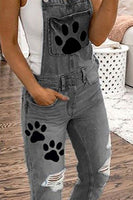 Women's Cowgirl Dog Paw Jumpsuit