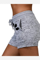 Women's dog Mom Paw Print Activewear Drawstring Lounge Shorts